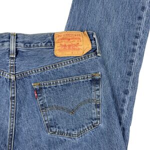 Levi's 501 XX Original‎ Men's 32x32.5 Blue Straight Leg Cotton Denim Jeans